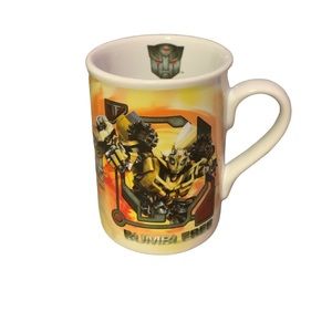 Transformers Bumblebee Optimus Prime Revenge Of Fallen Cup Mug Hasbro 2009 8 Oz
